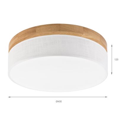 Brilagi - LED Stropné svietidlo BELLADONNA LED/36W/230V pr. 40 cm biela/dub