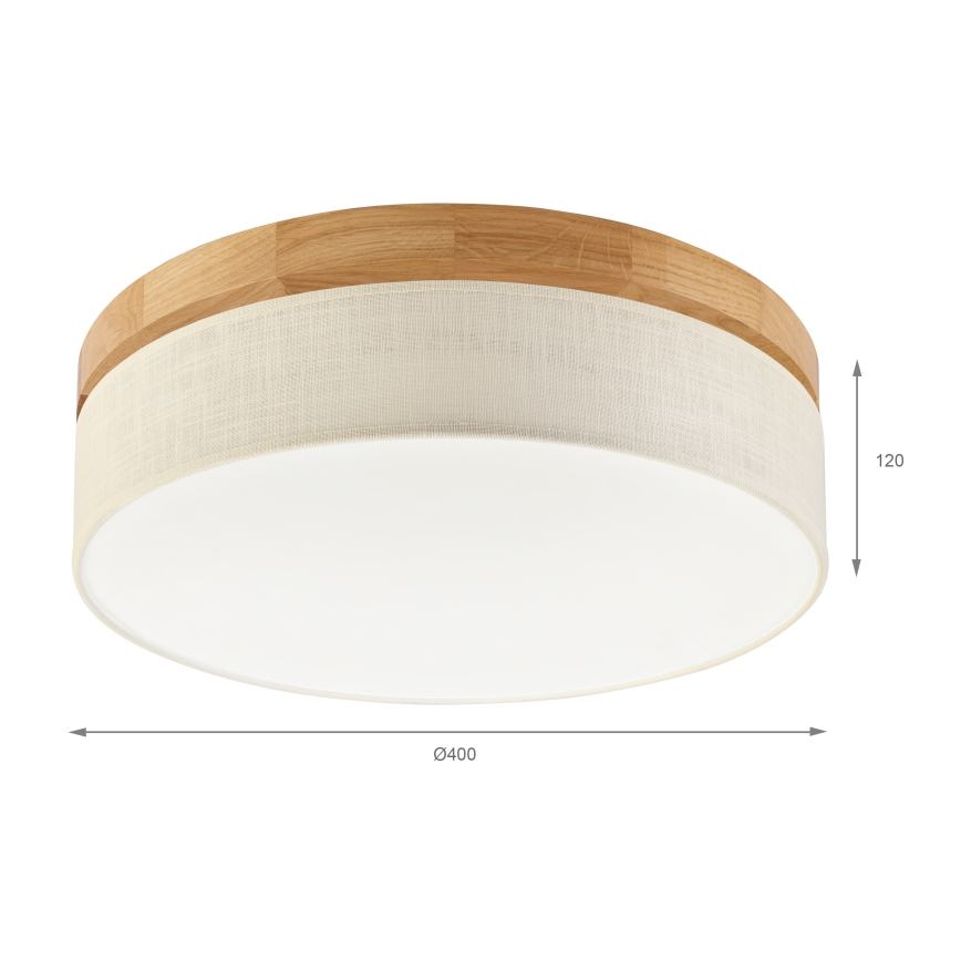 Brilagi - LED stropné svietidlo BELLADONNA LED/36W/230V priemer 40 cm krémová/dub