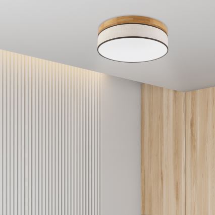 Brilagi - LED stropné svietidlo BELLADONNA LED/36W/230V, priemer 40 cm, krémové/dub