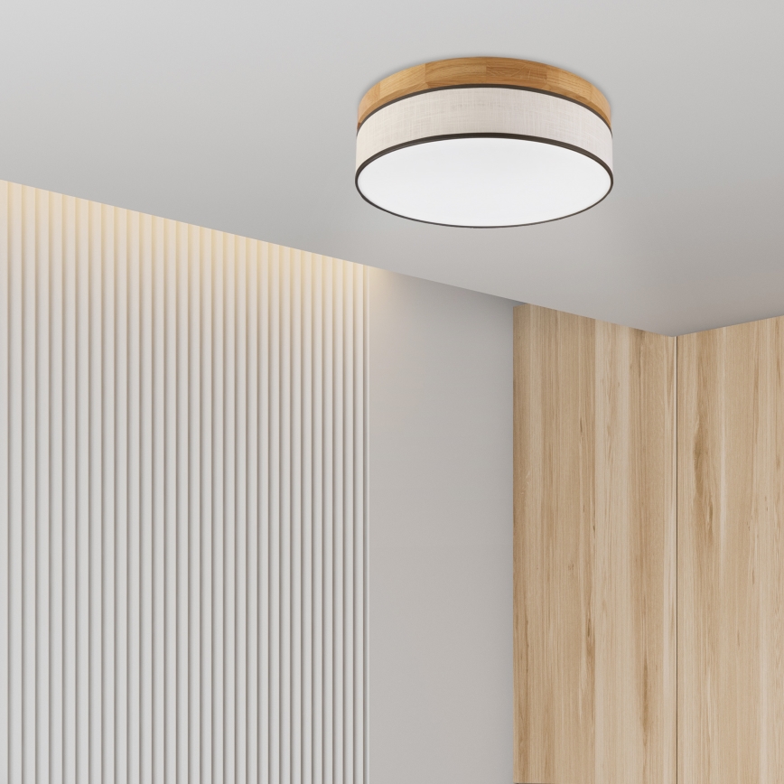 Brilagi - LED stropné svietidlo BELLADONNA LED/36W/230V, priemer 40 cm, krémové/dub