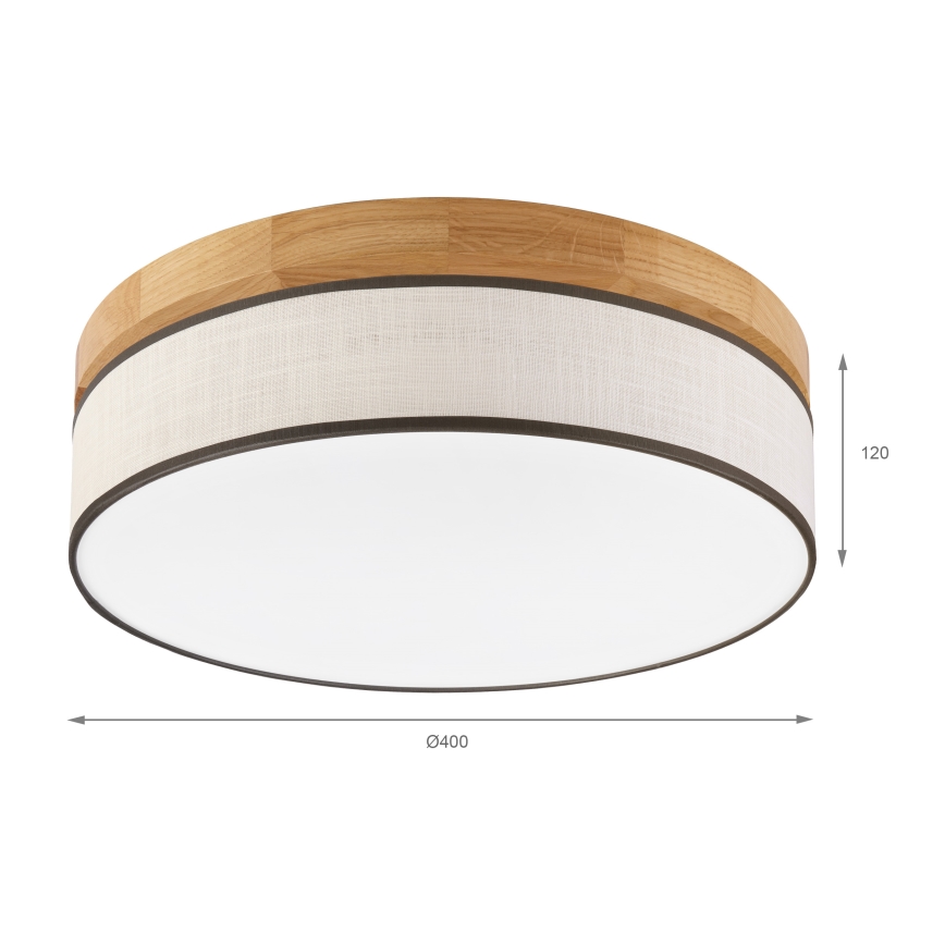 Brilagi - LED stropné svietidlo BELLADONNA LED/36W/230V, priemer 40 cm, krémové/dub