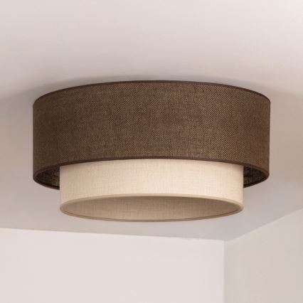 Brilagi - LED stropné svietidlo BOHO ECO 1xE27/10W/230V pr. 40 cm hnedá/krémová