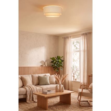 Brilagi - LED stropné svietidlo BOHO ECO 1xE27/10W/230V pr. 40 cm krémové