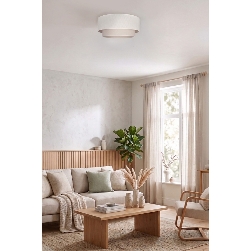 Brilagi - LED stropné svietidlo BOHO ECO 1xE27/10W/230V pr. 40 cm krémové