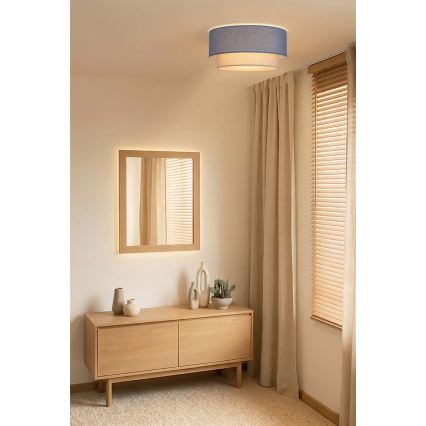 Brilagi - LED stropné svietidlo BOHO ECO 1xE27/10W/230V priemer 40 cm modrá/krémová