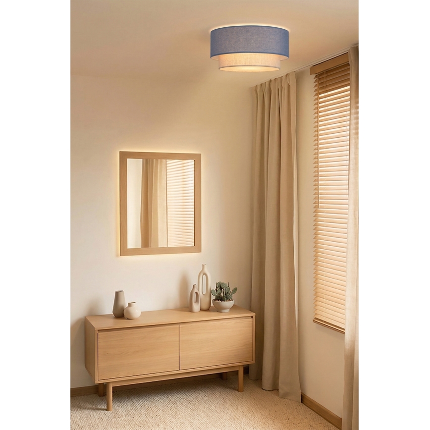 Brilagi - LED stropné svietidlo BOHO ECO 1xE27/10W/230V priemer 40 cm modrá/krémová