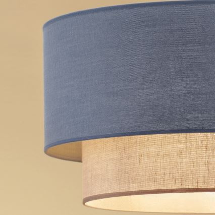 Brilagi - LED stropné svietidlo BOHO ECO 1xE27/10W/230V priemer 40 cm modrá/krémová