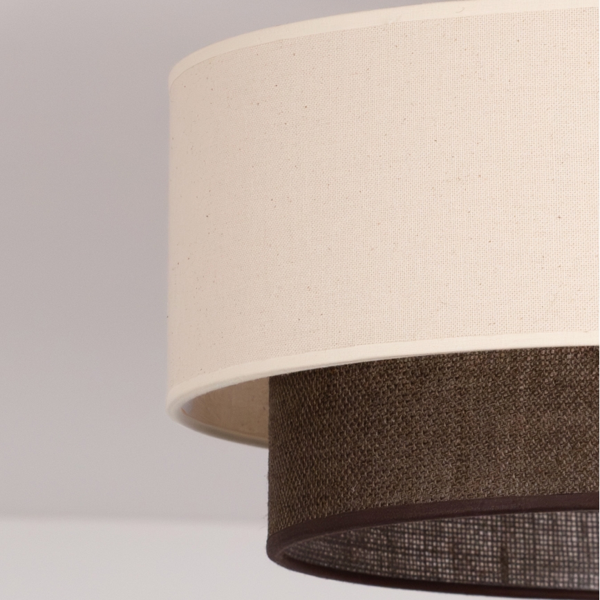 Brilagi - LED Stropné svietidlo BOHO STYLE 1xE27/15W/230V pr. 40 cm krémové/hnedé