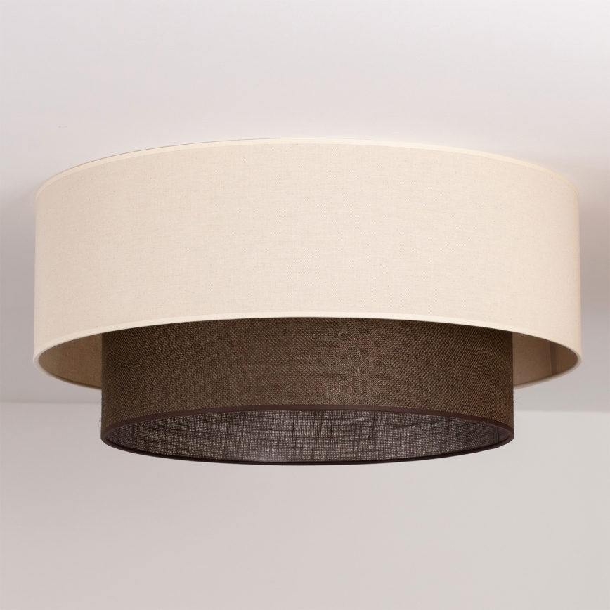 Brilagi - LED stropné svietidlo BOHO STYLE 3xE27/15W/230V pr. 60 cm krémová/hnedá