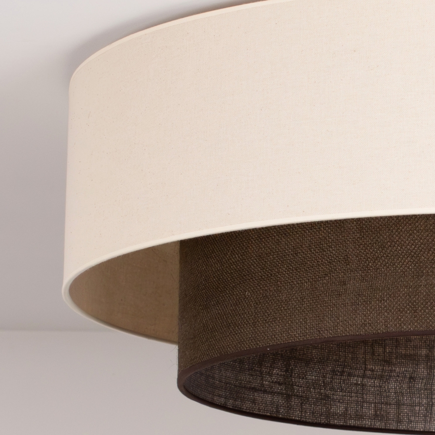 Brilagi - LED Stropné svietidlo BOHO STYLE 3xE27/15W/230V pr. 80 cm krémová/hnedá