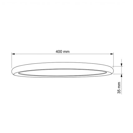 Brilagi - LED stropné svietidlo CARLOS LED/24W/230V priemer 40 cm biele