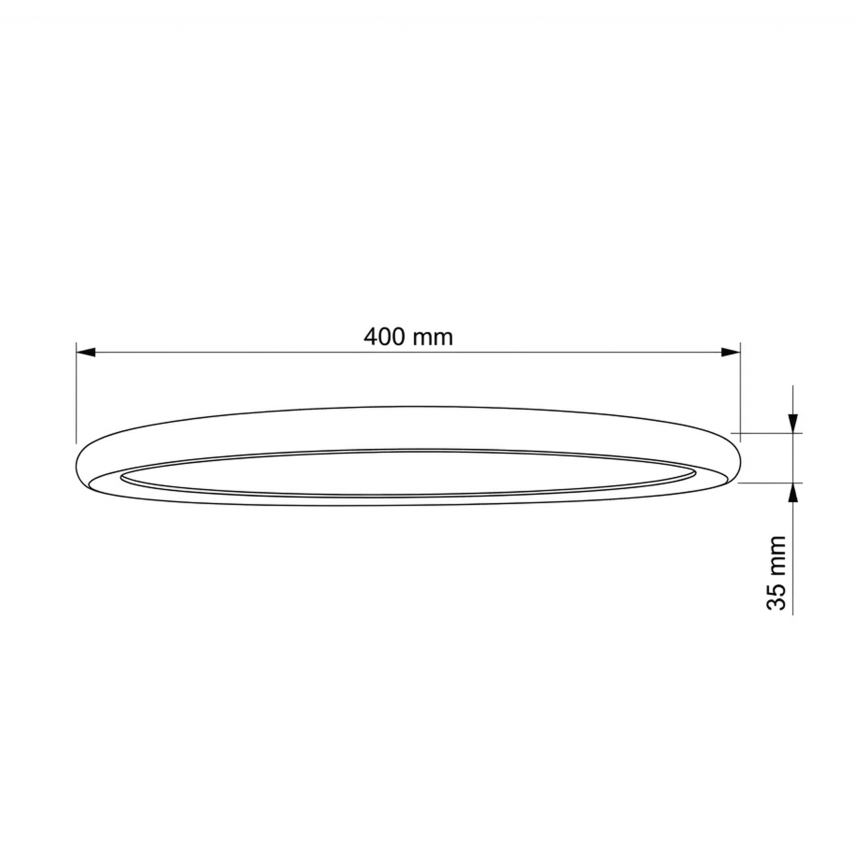 Brilagi - LED stropné svietidlo CARLOS LED/24W/230V priemer 40 cm biele