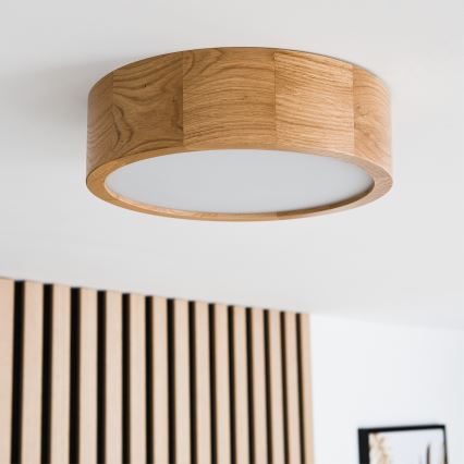 Brilagi - LED Stropné svietidlo CARVALHO 1xE27/60W/230V dub pr. 27,5 cm