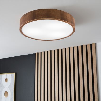 Brilagi - LED stropné svietidlo CARVALHO 3xE27/15W/230V, dub/čerešňa, priemer 47 cm