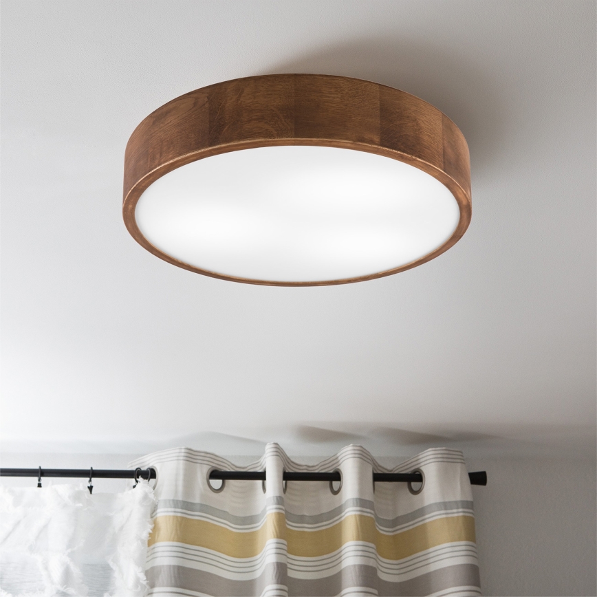 Brilagi - LED stropné svietidlo CARVALHO 3xE27/15W/230V, dub/čerešňa, priemer 47 cm