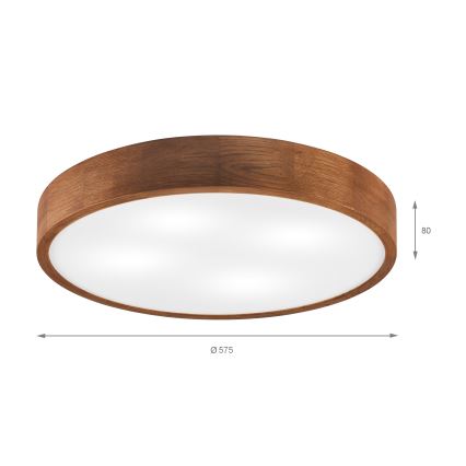 Brilagi - LED stropné svietidlo CARVALHO 4xE27/60W/230V dub čerešňa pr. 57,5 cm