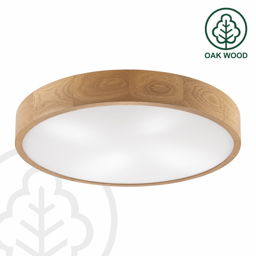 Brilagi - LED stropné svietidlo CARVALHO 4xE27/60W/230V dub, priemer 57,5 cm