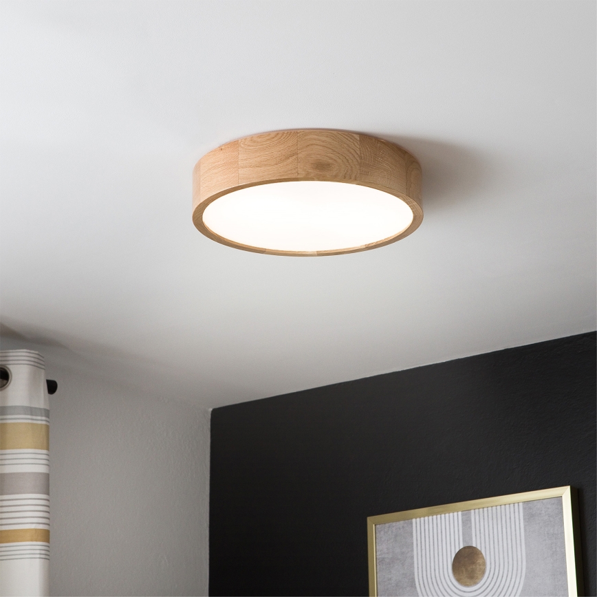 Brilagi - LED stropné svietidlo CARVALHO LED/36W/230V dub, priemer 37,5 cm
