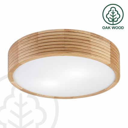 BRILAGI - LED stropné svietidlo CARVALHO MODERN 2xE27/60W/230V pr. 37,5 cm dub