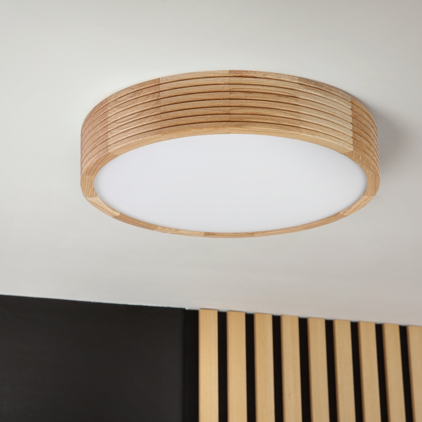 Brilagi - LED stropné svietidlo CARVALHO MODERN 2xE27/60W/230V priemer 37,5 cm dub