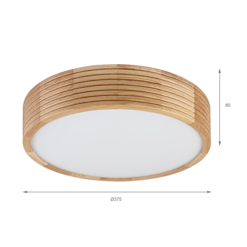 Brilagi - LED stropné svietidlo CARVALHO MODERN 2xE27/60W/230V priemer 37,5 cm dub