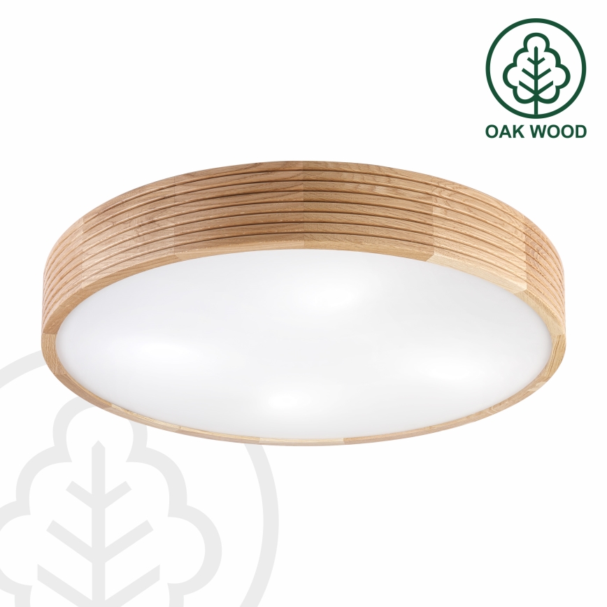 BRILAGI - LED stropné svietidlo CARVALHO MODERN 4xE27/60W/230V, dub, priemer 57,5 cm