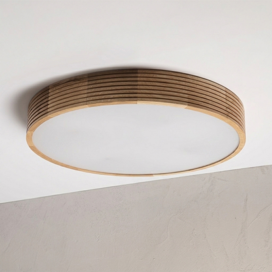 BRILAGI - LED stropné svietidlo CARVALHO MODERN 4xE27/60W/230V, dub, priemer 57,5 cm