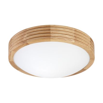 Brilagi - LED stropné svietidlo CARVALHO MODERN SLIM 1xE27/60W/230V, priemer 27,5 cm, dub