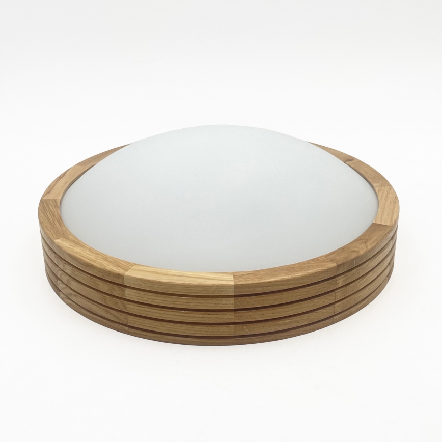 Brilagi - LED stropné svietidlo CARVALHO MODERN SLIM 1xE27/60W/230V, priemer 27,5 cm, dub