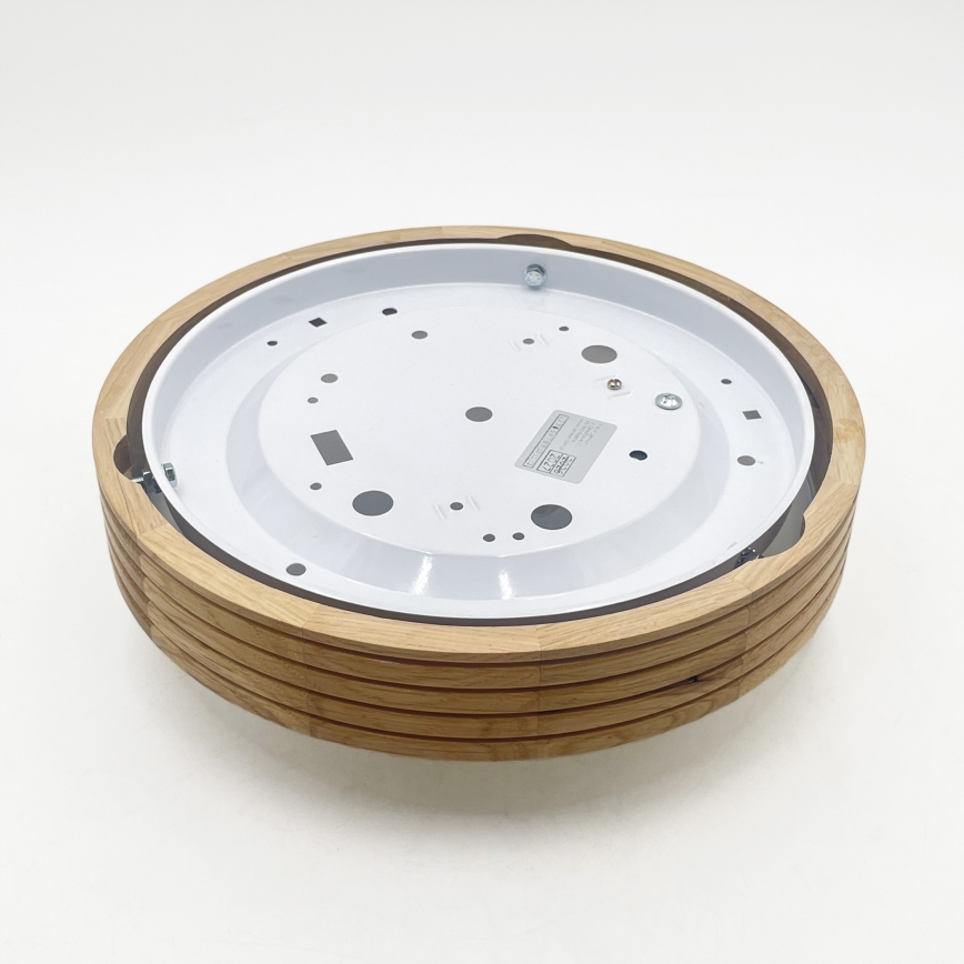 Brilagi - LED stropné svietidlo CARVALHO MODERN SLIM 1xE27/60W/230V, priemer 27,5 cm, dub