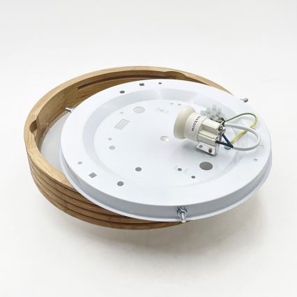 Brilagi - LED stropné svietidlo CARVALHO MODERN SLIM 1xE27/60W/230V, priemer 27,5 cm, dub