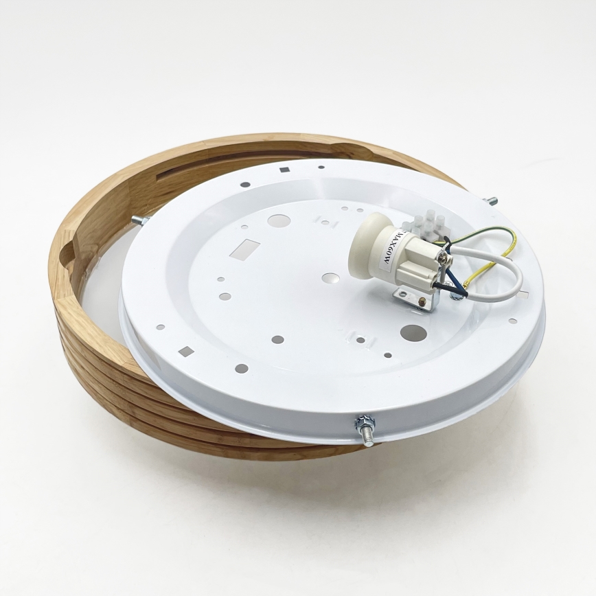 Brilagi - LED stropné svietidlo CARVALHO MODERN SLIM 1xE27/60W/230V, priemer 27,5 cm, dub