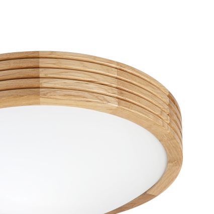 Brilagi - LED stropné svietidlo CARVALHO MODERN SLIM 1xE27/60W/230V, priemer 27,5 cm, dub