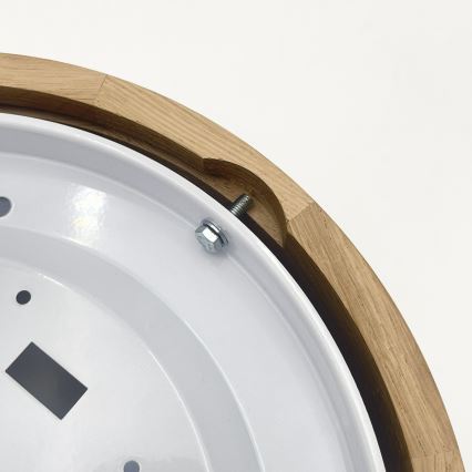 Brilagi - LED stropné svietidlo CARVALHO MODERN SLIM 1xE27/60W/230V, priemer 27,5 cm, dub