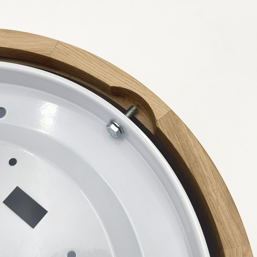 Brilagi - LED stropné svietidlo CARVALHO MODERN SLIM 1xE27/60W/230V, priemer 27,5 cm, dub
