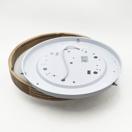 Brilagi - LED stropné svietidlo CARVALHO MODERN SLIM 2xE27/60W/230V pr. 37,5 cm dub