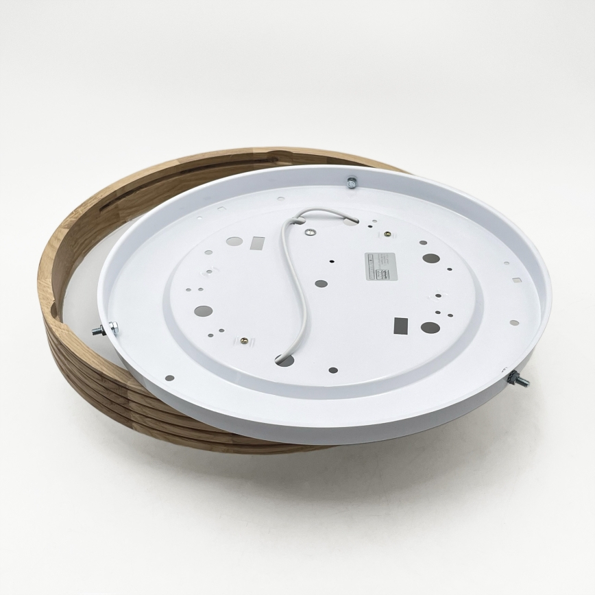 Brilagi - LED stropné svietidlo CARVALHO MODERN SLIM 2xE27/60W/230V pr. 37,5 cm dub