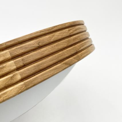 Brilagi - LED stropné svietidlo CARVALHO MODERN SLIM 2xE27/60W/230V pr. 37,5 cm dub