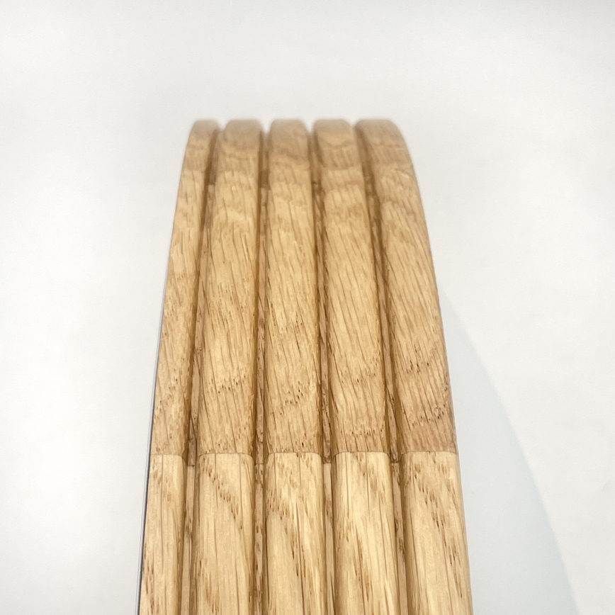 Brilagi - LED stropné svietidlo CARVALHO MODERN SLIM 2xE27/60W/230V pr. 37,5 cm dub