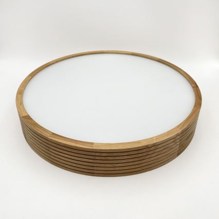 Brilagi - LED stropné svietidlo CARVALHO MODERN SLIM 3xE27/60W/230V priemer 47,5 cm dub