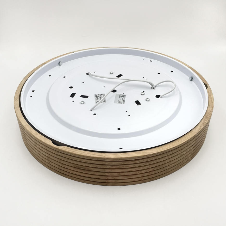 Brilagi - LED stropné svietidlo CARVALHO MODERN SLIM 3xE27/60W/230V priemer 47,5 cm dub