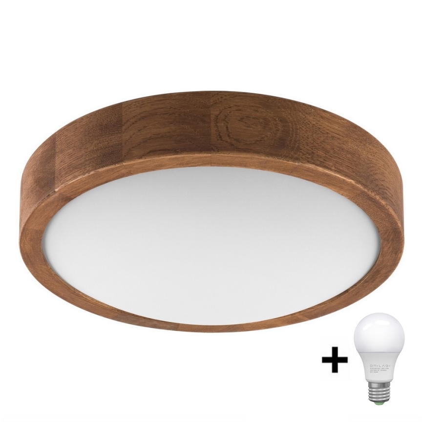 Brilagi - LED Stropné svietidlo CARVALHO SLIM 1xE27/60W/230V dub čerešňa pr. 27 cm