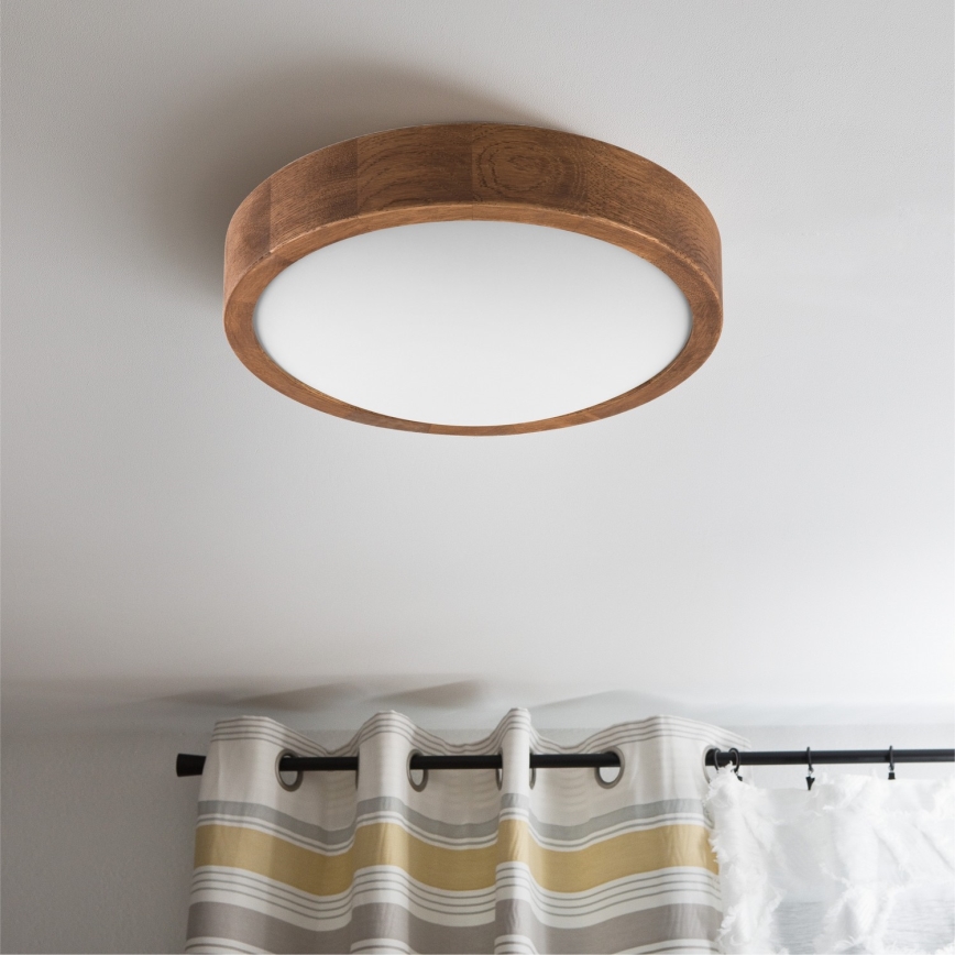 Brilagi - LED Stropné svietidlo CARVALHO SLIM 1xE27/60W/230V dub čerešňa pr. 27 cm