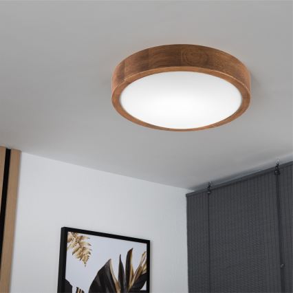 Brilagi - LED Stropné svietidlo CARVALHO SLIM 1xE27/60W/230V dub čerešňa pr. 27 cm