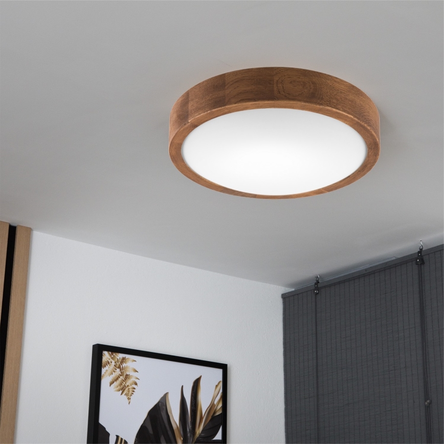 Brilagi - LED Stropné svietidlo CARVALHO SLIM 1xE27/60W/230V dub čerešňa pr. 27 cm