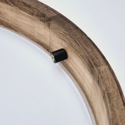 Brilagi - LED stropné svietidlo CARVALHO SLIM 2xE27/15W/230V, dub/orech, priemer 37 cm