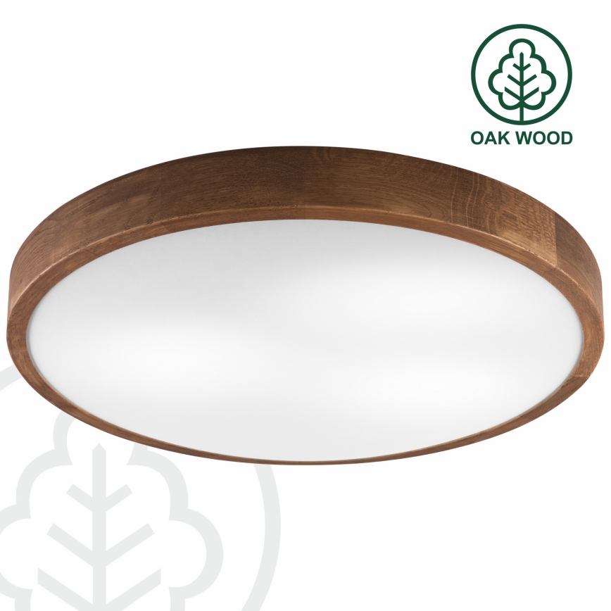 Brilagi - LED Stropné svietidlo CARVALHO SLIM 3xE27/60W/230V dub čerešňa pr. 47 cm