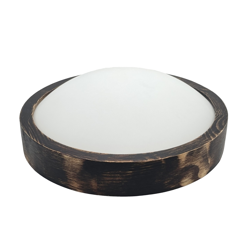 Brilagi - LED stropné svietidlo CARVALHO SLIM SMOKEY LED/20W/230V dub pr. 27,5 cm