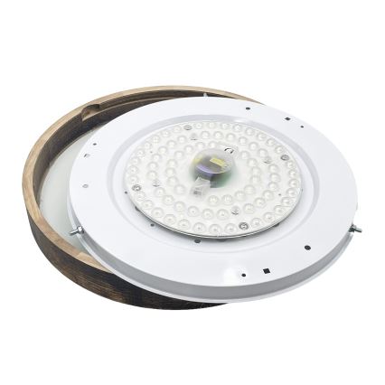 Brilagi - LED stropné svietidlo CARVALHO SLIM SMOKEY LED/36W/230V dub, priemer 37,5 cm