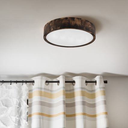 Brilagi - LED Stropné svietidlo CARVALHO SMOKEY LED/36W/230V dub pr. 37,5 cm